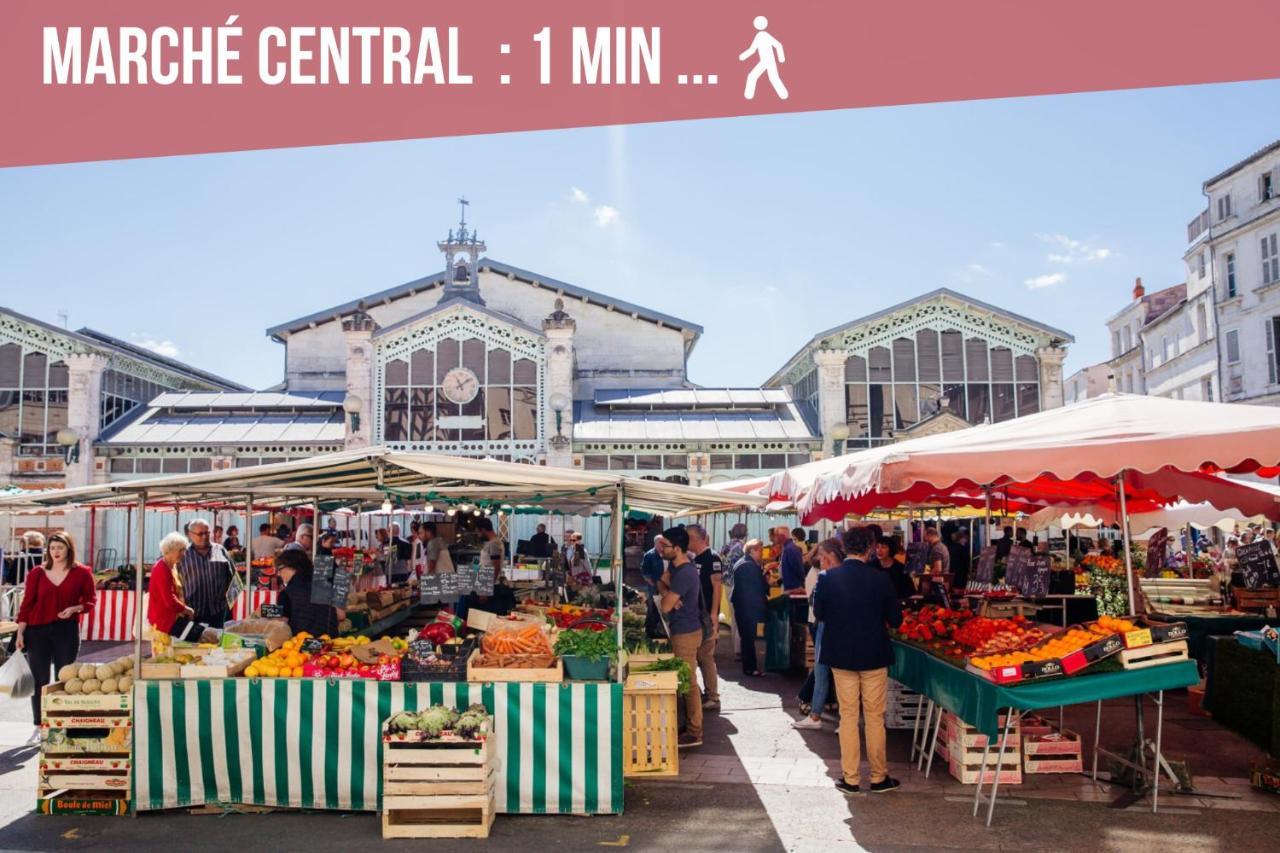 Ღ Marche Central • Au Coeur De Ville & Spacieux 라로셸 외부 사진